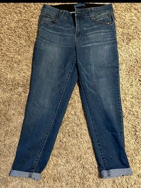 Democracy “Ab”solution Ankle Cuffed Skimmer Jeans 10 Petite